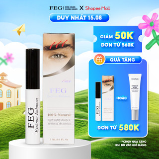 Serum dưỡng mày FEG giúp lông mày dày đẹp tự nhiên sau 14 ngày_FEG Eyebrow Enhancer kích mọc mày dài dày đen