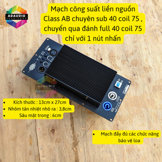 Mạch công suất loa sub 40 coil 75 chuyên sub có thể đánh full giá 1 cái