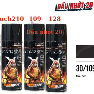 Gói Combo Sơn Samurai màu đen bóng 109 đủ quy trình 3 chai