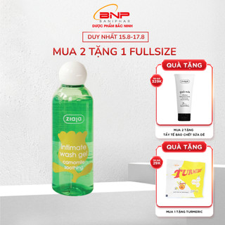 Dung dịch vệ sinh phụ nữ Intimate Ziaja Ba Lan Cúc La Mã dịu nhẹ cân bằng pH tự nhiên, dưỡng ẩm sâu, giảm kích ứng 200ml