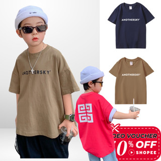 Áo Thun Ngắn Tay Mùa Hè Cho Bé Trai, Bé Gái In Hình Năng Động, Cổ Tròn | JJ Kids Fashion