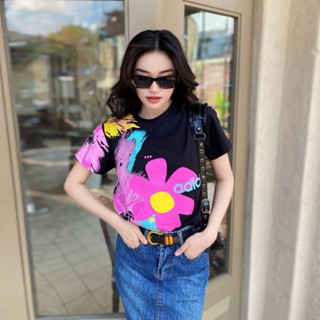 Áo Thun A.di.das Họa Tiết Bông Hoa Rực Rỡ, Chất Vải Mềm Mịn, Thoáng Mát, Hàng Xuất Dư Xịn, Có Kèm Hình Thật.