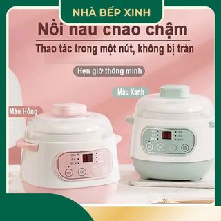 Nồi Nấu Cháo Chậm SEKA - Nồi Nấu Chậm Ăn Dặm Cho Bé 6 Chức Năng Kèm Xửng Hấp Tiện Dụng - Nhà Bếp Xinh
