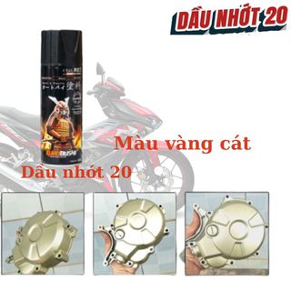 Sơn xịt Samurai màu vàng cát 43 tùy chọn chai lẻ hoặc combo đủ bước, sơn xe máy ô tô chất lượng