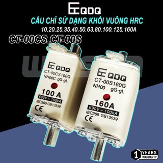 Cầu chì sứ dạng khối vuông hrc qdq 10a~160a