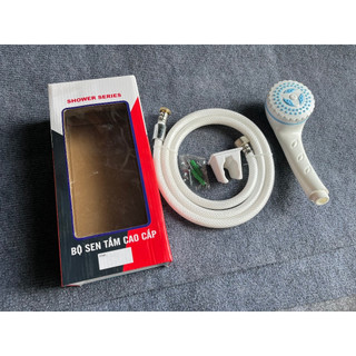 Tay Sen Tắm Vòi Hoa Sen Bộ Sen Tắm Nhựa ABS Trắng Ren 21 Thông Dụng ST04