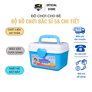 Đồ chơi bác sĩ - loại 58 chi tiết - cam kết hàng đẹp ( không ưng trả lại hàng)