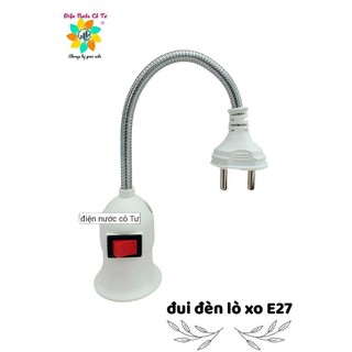 Đui Đèn Lò Xo Có Công Tắc E27