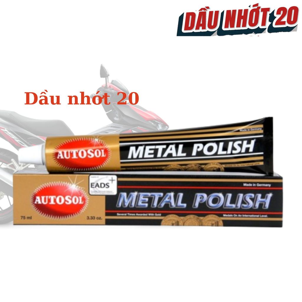 Kem đánh bóng kim loại Autosol Metal Polish (75gram) Hàng chính hãng Đức (không phải hàng trung quốc