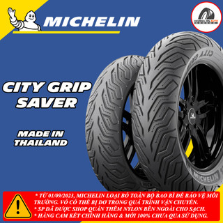 (Michelin City Grip Saver cho Vespa, Scoopy, Freego...) Vỏ lốp xe Michelin gai mới nhất... vỏ ko ruột