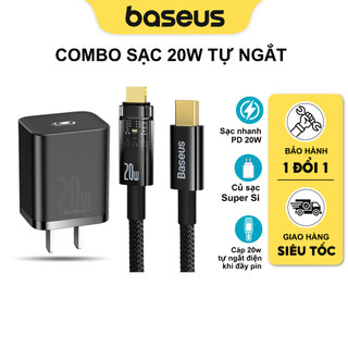 COMBO - Bộ củ sạc kèm dây cáp sạc nhanh PD 20w , Cáp sạc tự ngắt điện thông minh khi đầy pin dùng cho X 11 12 13 14