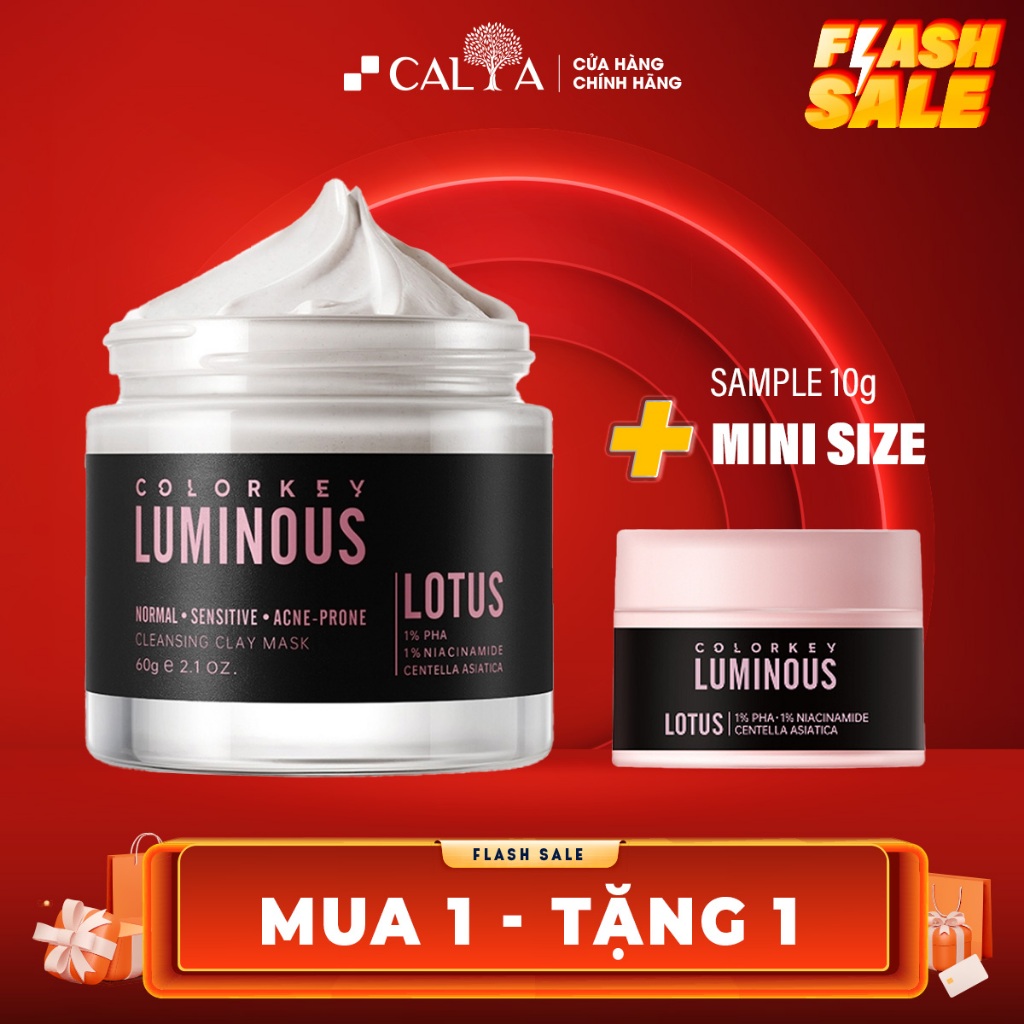 Mặt Nạ Bùn COLORKEY LUMINOUS Làm Sạch Sâu, Trẻ Hóa, Cấp Ẩm Và Làm Mềm Da 60g