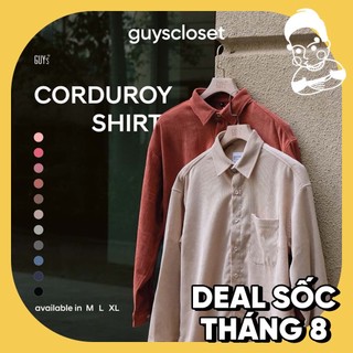 Áo Sơ Mi Nhung Tăm Nam GUY's Closet - Chất Liệu Corduroy Dày Dặn, Dáng Suông - Form Rộng, Nhiều Màu