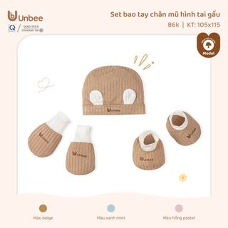 Bao Tay Bao Chân Sơ Sinh Kèm Mũ Unbee Vải Bamboo Sợi Tre Mềm Mát Kháng Khuẩn Thoáng Khí