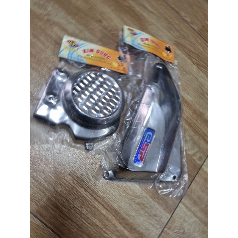 ốp bầu lọc gió ,quạt gió inox xe vision đời 2020-2024