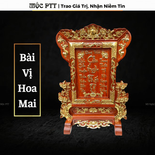  Bài Vị Cửu Huyền Thất Tổ gỗ Hương Đá kích thước Ngang 40 Cao 60 Cm 