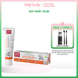 Kem đánh răng splat maximum thơm miệng, trắng răng, chắc men răng hơi thở thơm mát 100ml daily beauty