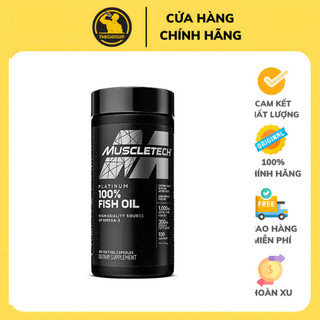 Muscletech platinum omega fish oil 100 viên dầu cá cao cấp bồi bổ tim mạch và xương khớp