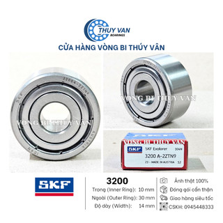 Vòng bi bạc đạn cầu, tiếp xúc góc, đỡ, chặn, 2 dãy, 2 hàng bi 3200 3201 3202 3203 3204 3205 3206 3207 3208 3209 hãng skf