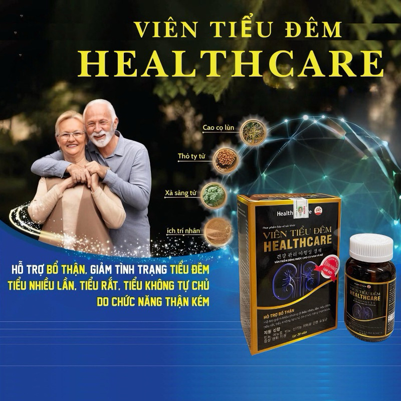 Viên tiểu đêm Healthcare – Giảm tiểu đêm, tiểu rắt, tiểu không tự chủ, rối loạn tiểu tiện 30 viên