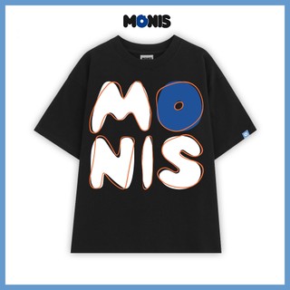 Áo thun unisex basic oversize mix.in nổi 100% cotton - monis chính hãng