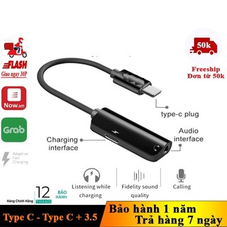 Jack Chuyển Đổi tai nghe Type C sang jack 3.5  và type c L60