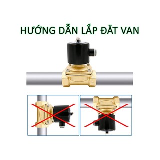 [Van đẹp, đúng hiệu] Van điện từ phi 27 UW20 coil nhập xịn 12V 24V 110V 220V dùng cho nước khí nén