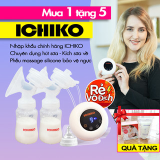 Máy Hút Sữa Điện Đôi ICHIKO Japan ( tặng kèm quà sơ sinh)