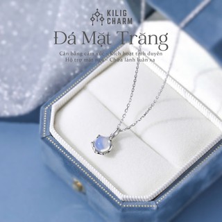  Dây chuyền nữ bạc s925 đá mặt trăng thu hút tình duyên hỗ trợ ngủ ngon KV23 - KILIG CHARM 