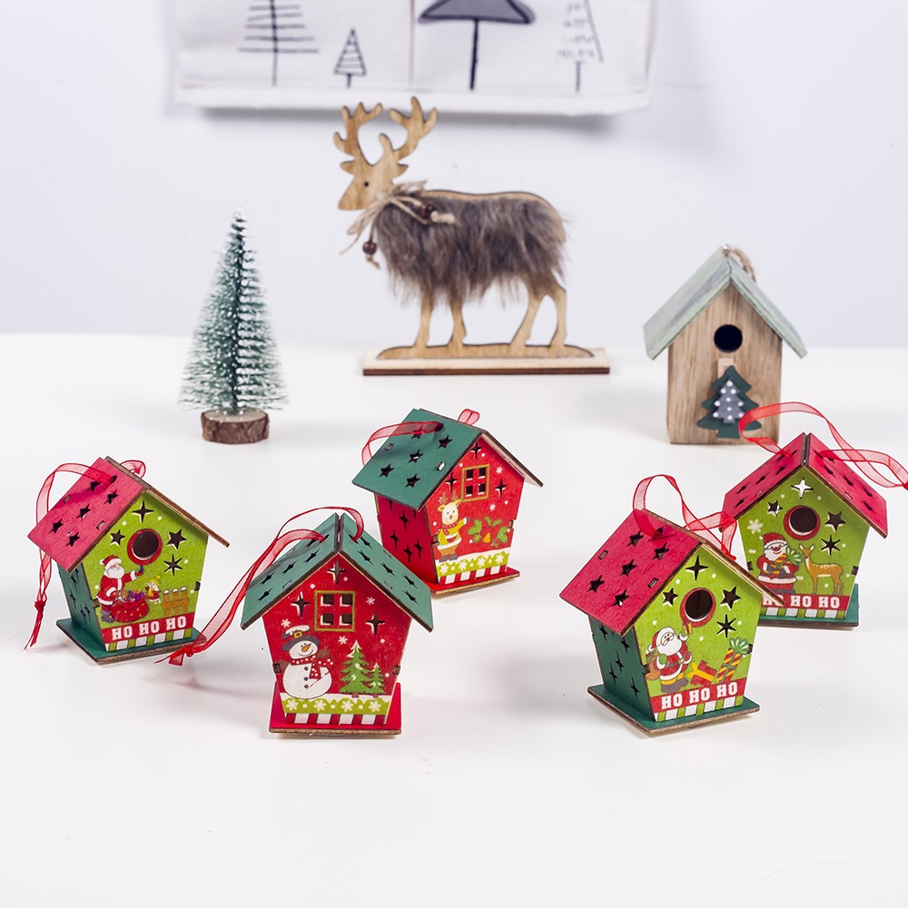 Nhà Mái Sao Có Đèn GT48 Treo Cây Thông Noel Trang Trí Giáng Sinh (Ngẫu Nhiên Mẫu)