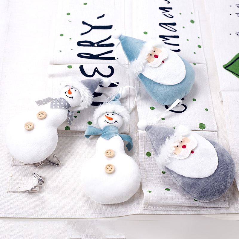 Ông Già Người Tuyết Vải Bông VB81 Treo Cây Thông Noel Trang Trí Giáng Sinh (Ngẫu Nhiên)