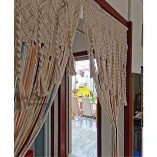 Rèm cửa macrame vintage decor