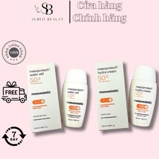 Kem chống nắng Mesoestetic Light Water Antiaging Veil và Mineral Matt Antiaging Fluid Mesoprotech SPF50+ / Subeo Beauty