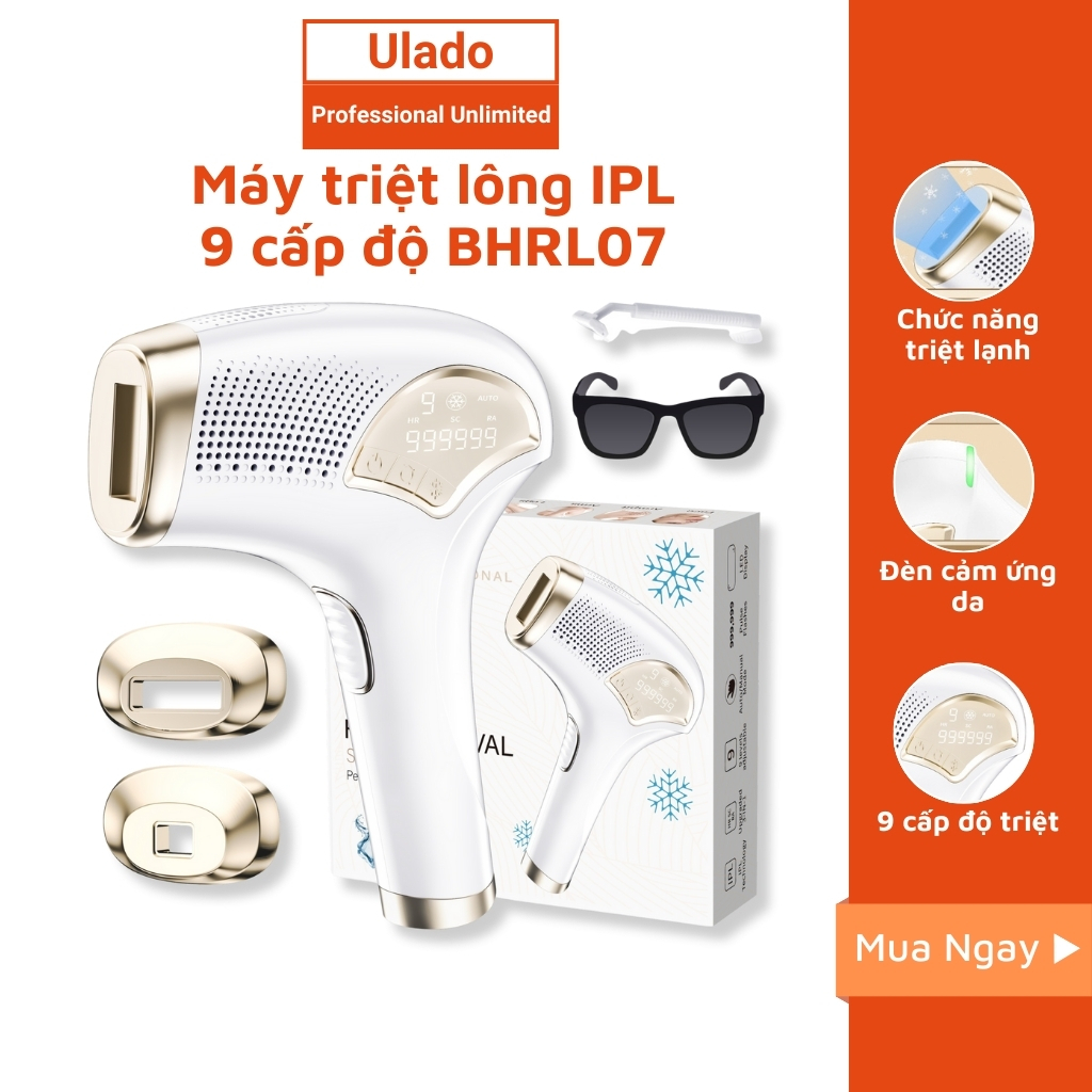 Máy Triệt Lông Lạnh IPL Tẩy Lông Toàn Thân 9 Cấp Độ