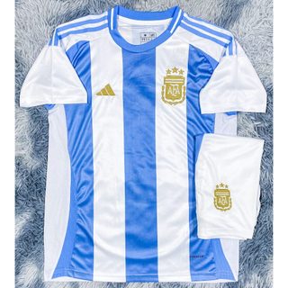 Bộ Áo bóng đá đội tuyển arg - Argentina messi 2024 - 2025 sân nhà hàng Thailand chuẩn thi đấu  bản Fan