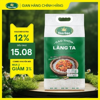 Gạo Thơm Làng Ta - Chính Hãng Vua Gạo - Túi 5kg (Cam kết date mới)