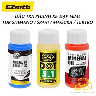 Dầu tra phanh xe đạp Mineral Oil / Dot 5.1 Oil 60ml dành cho Shimano, Tektro / Sram / Magura