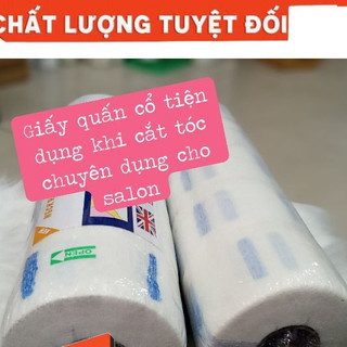 Giấy quấn cổ cắt tóc ( 1 túi 5 cuộn ) 🍔FREESHIP🍔 chuyên dùng (có miếng dán )salon tóc chuyên nghiệp,không rơi tóc vào cổ