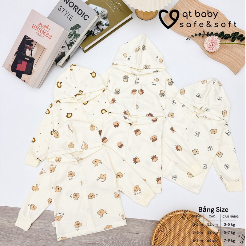 (MS124)Áo khoác mũ nỉ rất đẹp thu đông cho bé