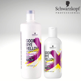 Dầu gội tím khử ánh vàng cho tóc trắng bạch kim Schwarzkopf Goodbye Yellow Shampooing 300ml - 1000ml