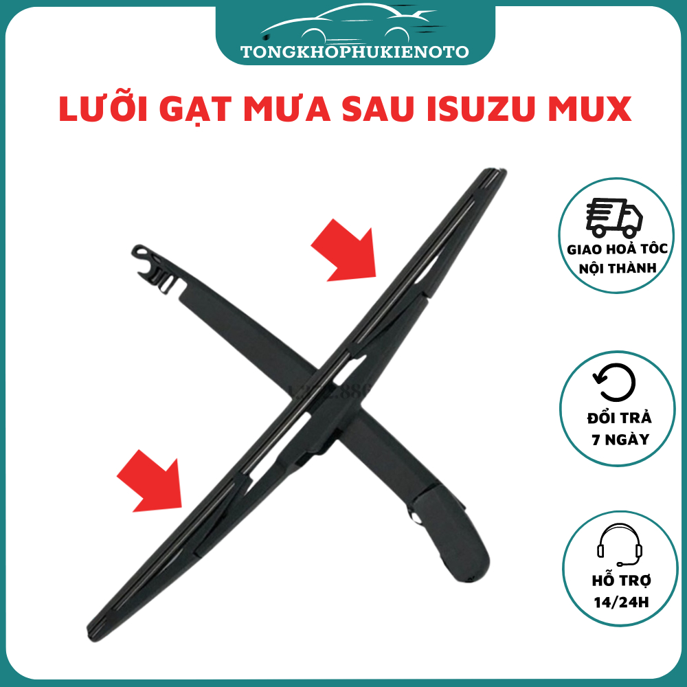Lưỡi Gạt Mưa Sau Xe Ô Tô Isuzu MUX - gạt nước sau xe Isuzu MUX  vừa khít xe siêu bền,siêu sạch TSG 3