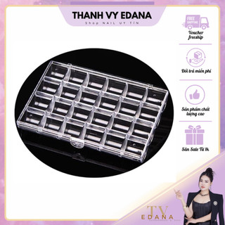Khay Đựng Đá Phụ Kiện Nail, Hộp 24 Ô MiCa [Thanh Vy Nail]