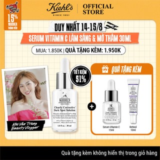 Kiehl's x mai vân trang x tinh chất serum làm sáng da & mờ thâm mụn kiehl's clearly corrective™ dark spot solution 30ml