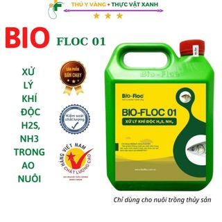 Bio-floc 01 xử lí triệt để khí h2s, nh3 trong ao nuôi can 2lit