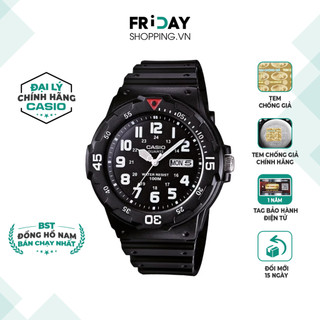 Đồng Hồ Casio Nam MRW-200H-1BVDF Mặt Tròn Dây Cao Su Chính Hãng