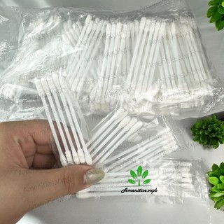 100 gói nhỏ tăm bông ngoáy tai dùng 1 lần cho khách sạn, nhà nghỉ