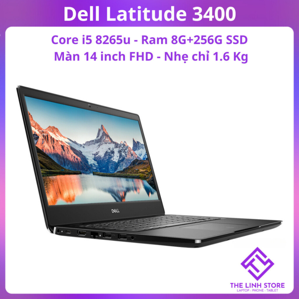 Laptop Dell Latitude 3400 màn 14 inch FHD - Core i5 8265u 8G 256G SSD