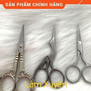 Kéo cắt phôm móng 🔥FREESHIP🔥mẫu hoàng gia cao cấp mạ vàng, mạ bạc, kéo inox ko rỉ, cắt nhẹ vừa cầm tay, thời trang