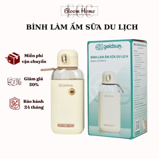 Bình đun sữa du lịch goldsun care gcpw01or hâm nóng nước linh hoạt, tuỳ chỉnh nhiệt độ