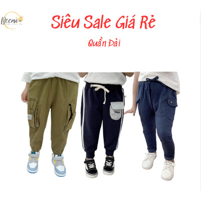 Quần dài Beemo- xả hàng tồn kho giá rẻ cho bé trai từ 9-24kg